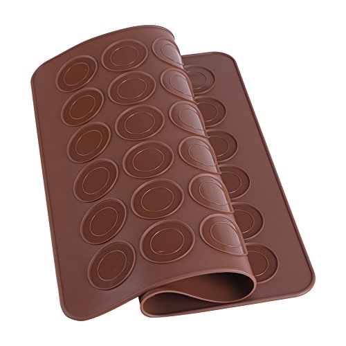 Macaron Silicone Baking Mats Kit, Food Grade Silicone Macaron Silicone Mat, Macaron Baking Kit Tray Set w. non stick reusable Macaroon Baking Supplies