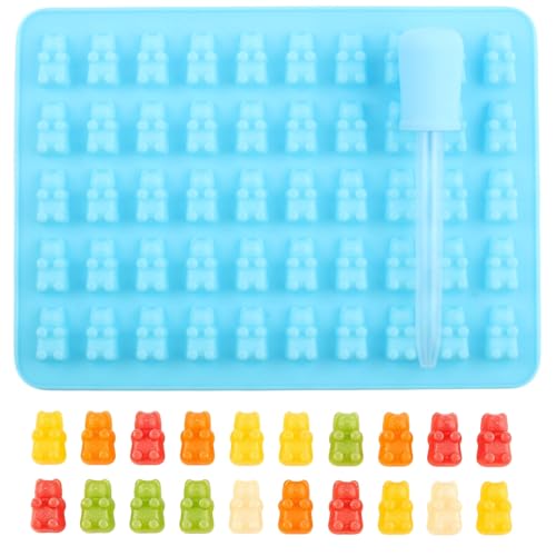 50 Cavity Bear Silicone Candy Molds - color: Style C