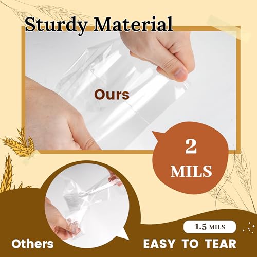 LOKQING Halloween Treat Bags Bulk, 200 Pack 8x11 in for Markets - color: Clear-8x11Inch-200