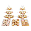 NWK 5-Piece Cupcake Stand & Appetizer Trays Set (White) - color: White