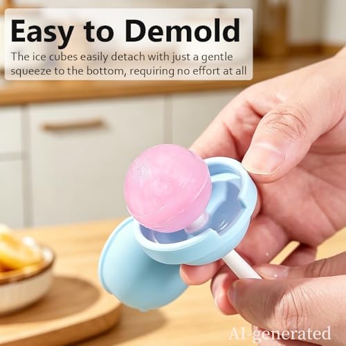 Silicone Popsicles Molds, Food Grade Lollipop Silicone Freezer Molds, BPA-Free, Easy Pop-Out with Sticks, Reusable DIY Ice Pop for Yogurt Juice Smoothies Suitable Kids, Adults&Party (8pcs) - size: 8PCS