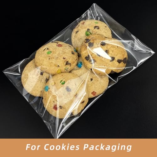 4x6 Inch Cookie Bags, 120 Pcs Clear Self Sealing Cellophane Treat Bags for Candy, Jewelry, Gift Wrapping, Party Favors, Crafts, Cookie Wrappers Self Adhesive - size: 4x6 Inch