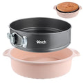 9 Inch Springform Pan with Pan Protector, Non-stick Leakproof Springform Cake Pan with Removable Bottom, Silicone Cheesecake Pan Protector Preventing Water from Entering the Springform Pan