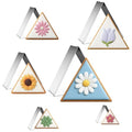 FUSOTO 6PCS Triangle Cookie Cutter Set - Triangle Shaped, 1.5-4 Inch - color: Triangle
