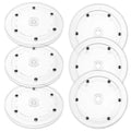 6PCS Small Lazy Susan 6 Inch, Transparent Acrylic Turntable for Cabinet Organization, 360 Degree Rotating Spice Rack for Kitchen, Fridge, Pantry & Bathroom Vanity