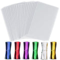 100 Pcs Cellophane Treat Bags 5x11 Inch Gift Warp with Twist Ties - size: 5x11 Inch (Pack of 100)