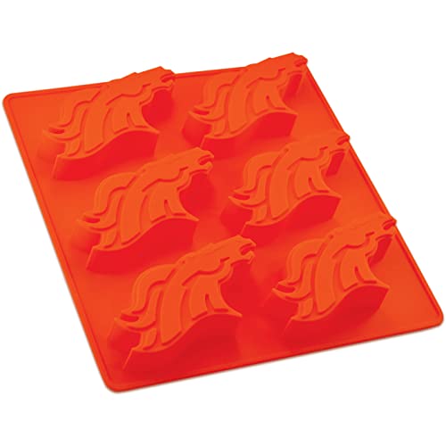 Masterpieces Fan Pans NFL Denver Broncos Muffin Pan - Premium Quality, Educational, and Fun Activity for Kids and Families - Great Gift Idea for Holidays, Birthdays, and Everyday Playtime - style: Denver Broncos