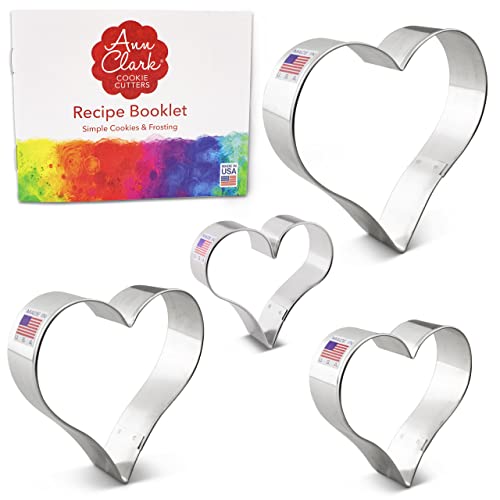Ann Clark Heart Cookie Cutters Set of 4, Made in USA - style: Heart Set, 4-Pc