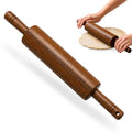 Farberware Acacia Wood Dough Rolling Pin - Brown - color: Wood