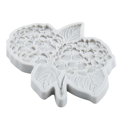 Hydrangea Flower Fondant Mold Flower Silicone Molds Set Of 2 - color: Style A