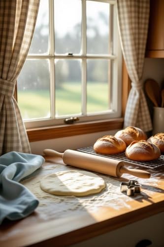 Rolling Pin for Baking Pizza Dough Non-Stick Dough Roller with Handles 18 Inches Long Baking Rolling Pin for Pizza, Fondant, Crust, Cookie & More - size: Pack of 6