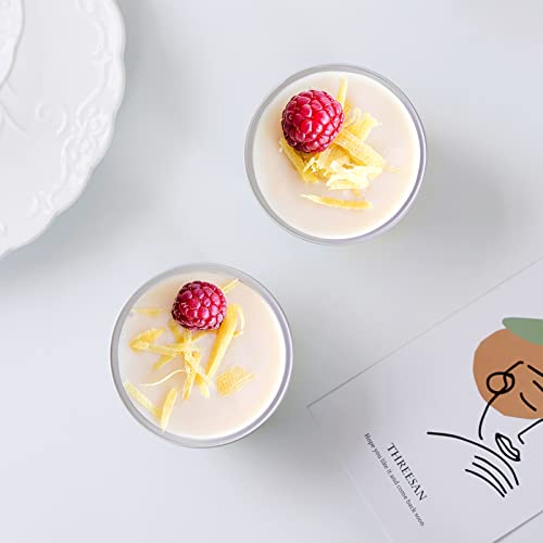 EUSOAR Foil Baking Cups, 30pcs 5oz Disposable Aluminum Foil Cups Cupcake Containers Wrappers with Lids, Dessert Cups with Lids Mini Aluminum Cheesecake Pan Creme Brulee Ramekins-Caramel - color: Caramel, size: 30pcs