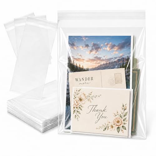 Clear Resealable Cellophane Cookie Bags 4 3/4x6 1/2 in, 200 Ct - size: 4.75 x 6.5 Inch