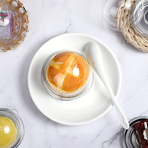 Patelai 150 Pcs Mini Cupcake Containers Clear Plastic Dome Boxes, Silver - color: Silver