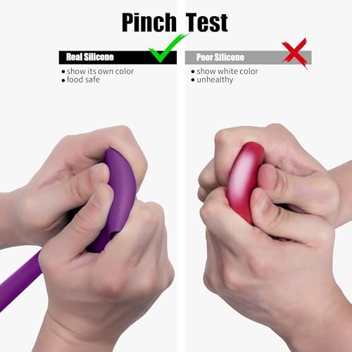 Doosu 600°F Heat Resistant Silicone Spatula Scrapers (Set of 4, Multi-5) - color: Multicolor 8, size: Set of 4