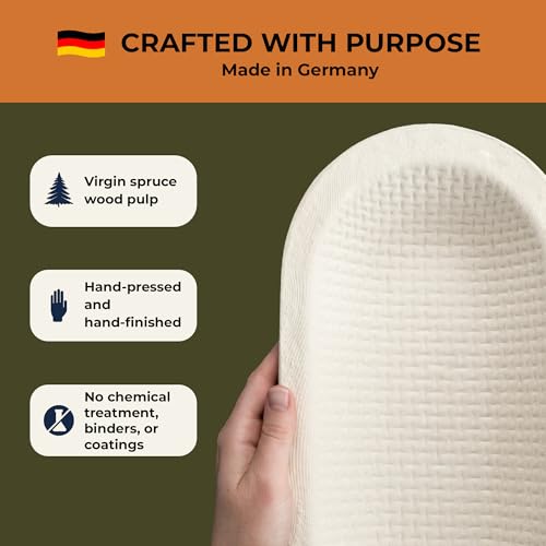 Sourdough Banneton Bread Proofing Basket Large 12" Oval Waffle 1kg - size: 1kg