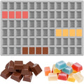 Square Caramel Hard Candy Molds, 72 Cavities Terrace Silicone Molds - color: 72 Cavity Square-Terrace Mold