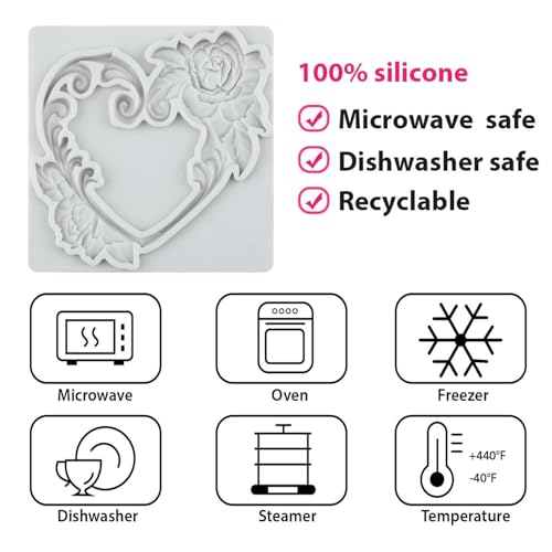 Tulip Flower Silicone Molds Sunflower Fondant Mold Set of 4 - color: Style I