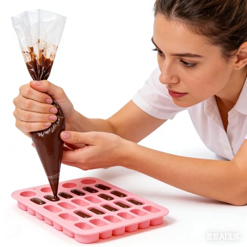 2 Pcs Silicone Molds for Pills, 28 Cavity Capsule Shaped Molds Trays for DIY Chocolate, Candy, Ice Cube, Gummy, Jello, Jelly, Cupcake Decorations, Candles, Soaps