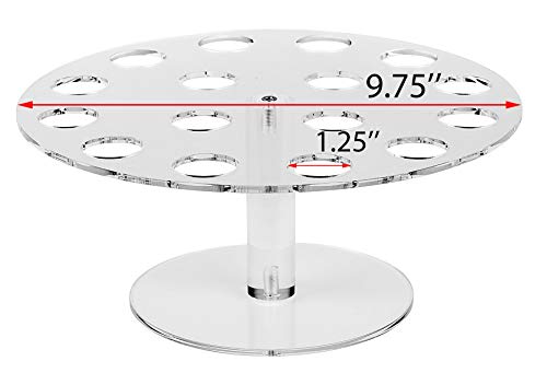 Jusalpha Clear Acrylic Ice Cream Cone/Sushi Hand Roll Stand Holder Christmas Halloween Candy Decorative (Capacity: 24) (Pack of 2) - size: 1 Set (Pack of 2)