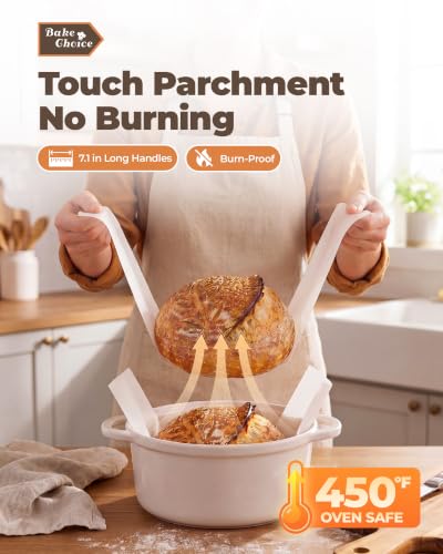 Bake Choice 50 Pcs Parchment Paper for Sourdough Baking, 8.67" Round