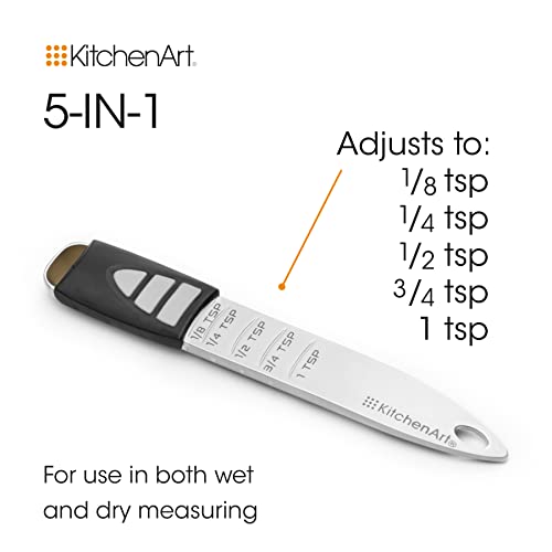 KitchenArt Pro Adjustable Measuring Set, TBL, TSP & 2 Cup Measuring Cup Set - size: Tablespoon, Teaspoon, 2 Cup