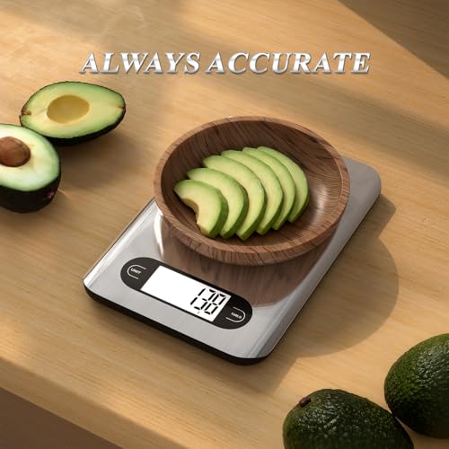 Digital Kitchen Scale, Weight Grams and Ounces for Cooking and Baking