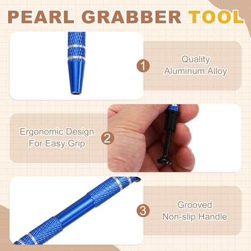 uxcell 3Pcs Sprinkle Pen for Cake Decorating,4.7in 4 Claw Sprinkle,Blue - color: Blue