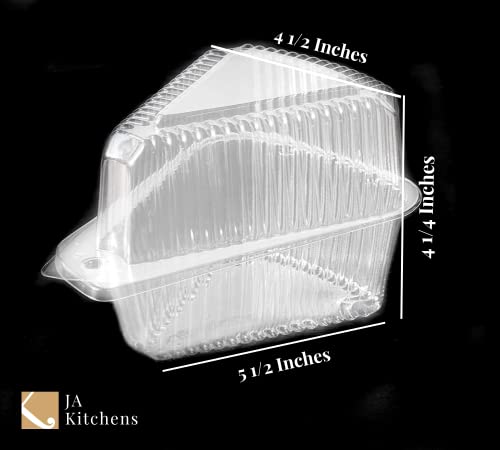 High-Dome Cake Slice Containers with Lids, 20-Pack