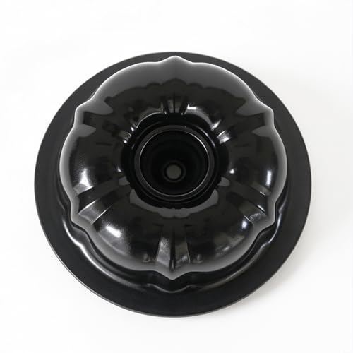 4 Inch Small Flute Tube Ring Cake Pan, Nonstick Kugelhopf Mold - color: 4 Inch - Black - Pumpkin
