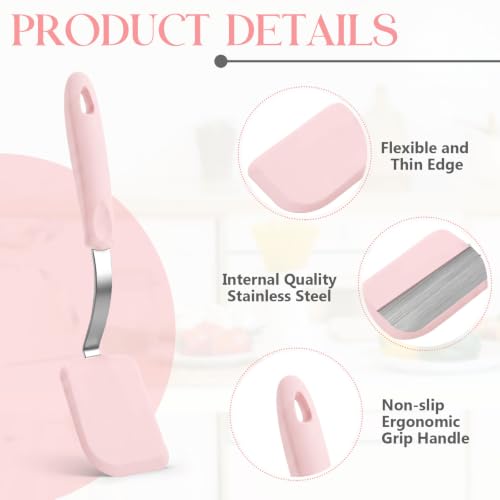 Small Silicone Spatula Mini Silicone Cookie Spatula, Pink - color: Pink, size: Small