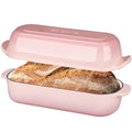 EDGING CASTING Enameled Cast Iron Loaf Pan with Lid, Bread pan, Dutch Oven Bread pan for Homemade Sourdough Bread Baking, 12.5x5.5 inch, 5qt, Pink - color: Pink