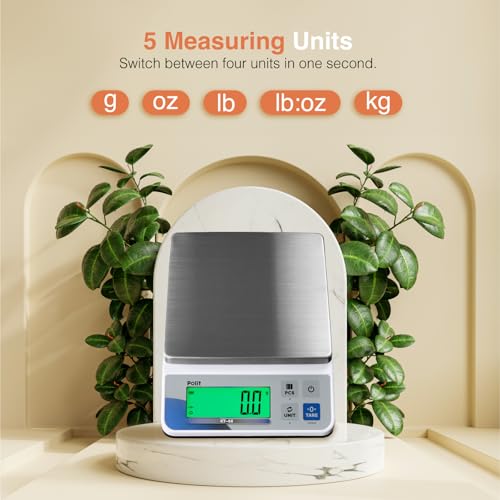 Polit Digital Kitchen Scale 18lb/8kg, 0.5g Food Scale for Baking - size: 18lb/8Kg