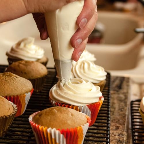 200Pcs 16 Inch Piping Bags Disposable, Durable Extra Large Pastry Bags for Cake Decorating, Bulk Piping bag, Pipping bags for Baking and Icing - color: 200pcs