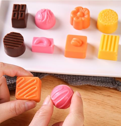 21 Grid Chocolate Candy Mold PC Polycarbonate Chocolate Making Mould with Scraper (Multiple patterns) - color: Multiple patterns