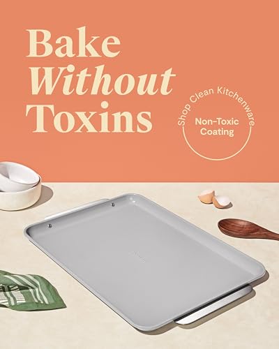Caraway Non-Stick Ceramic-Coated 18" x 13" Baking Sheet - color: Gray, size: Large 18" x 13"