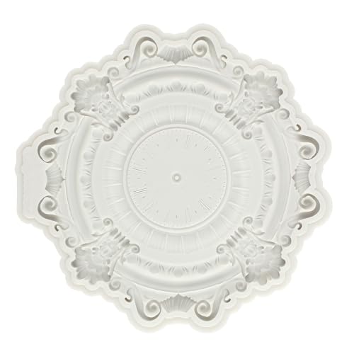Baroque Fondant Molds Steampunk Clock Silicone Mold - color: Style G