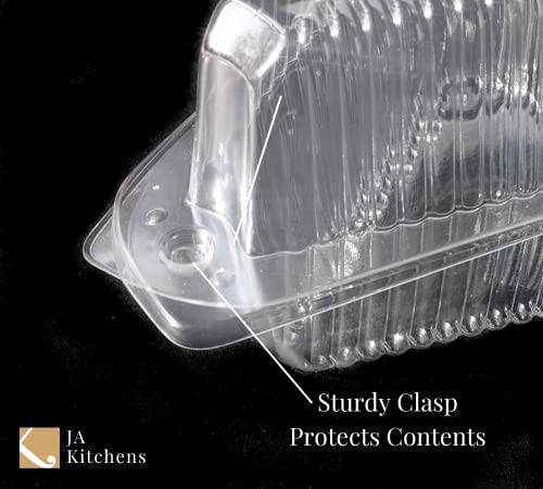 High-Dome Cake Slice Containers with Lids, 20-Pack