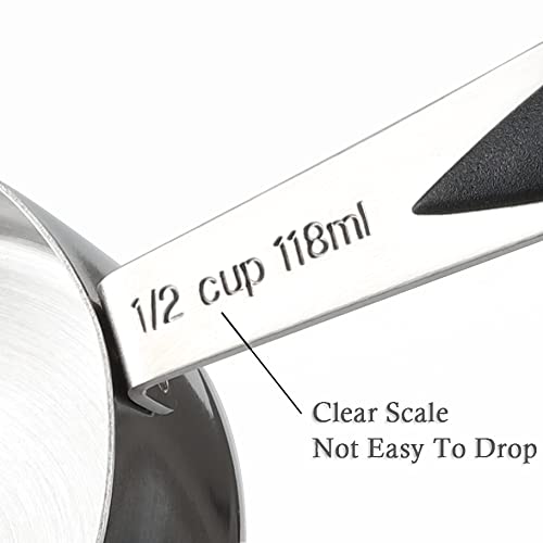 Measuring Cups and Spoons Set of 17 Double Sided Magnetic Measuring Spoons - color: black T