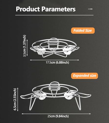 Ugotit Round Steamer Rack for Pots, Adjustable Instant Pot Trivet