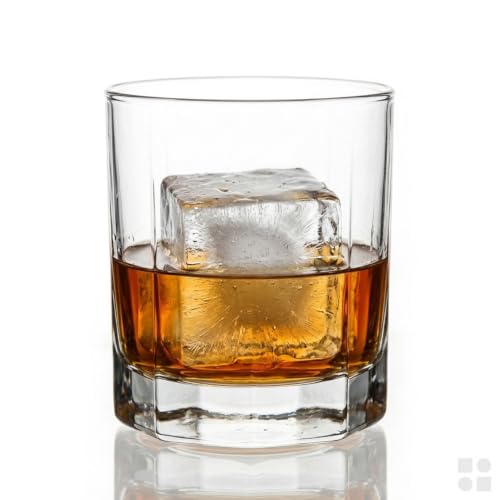 Ice Cube Molds, 2 Pack Silicone Trays for 8 Large Square Cubes - color: 2" Cube (Gray)