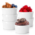 Nuwave Ceramic Ramekins 4oz Set of 6, Ivory White - size: 4oz Ramekin (Pack of 6)