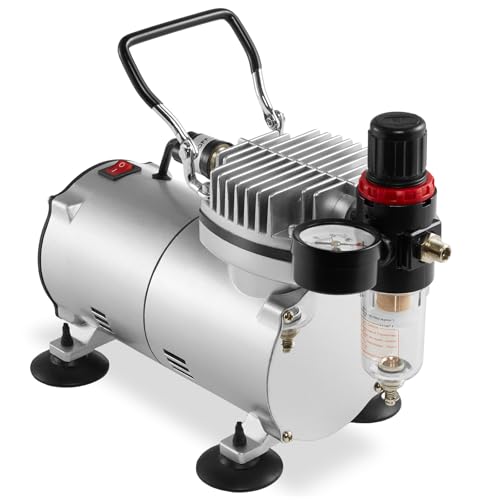 PointZero Airbrush Dual Action Airbrush Kit with 3 Airbrushes