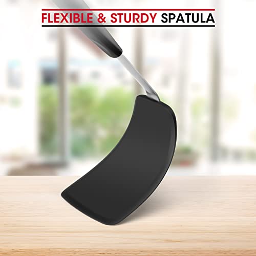 Unicook Flexible Silicone Spatula, Food Grade Kitchen Turner, Medium - size: Medium