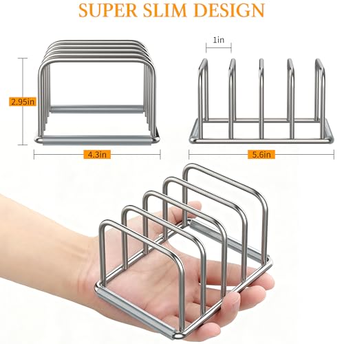 Cutting Board Organizer Holder Stand, Stainless Steel, 1PC(1.0in)