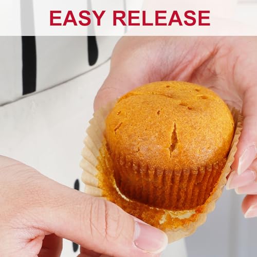 Caperci 300pcs Standard Cupcake Liners for Baking, Paper Muffin Liners Cups - color: Natural, size: Standard - 300 Count