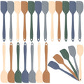 Honeydak 24 Pieces Mini Silicone Spatulas, 8.3 Inch Small Rubber Spatula Heat Resistant Non Stick Seamless Design Flexible Scrapers Kitchen Use Cooking Baking Tool (Vibrant Color) - color: Vibrant Color