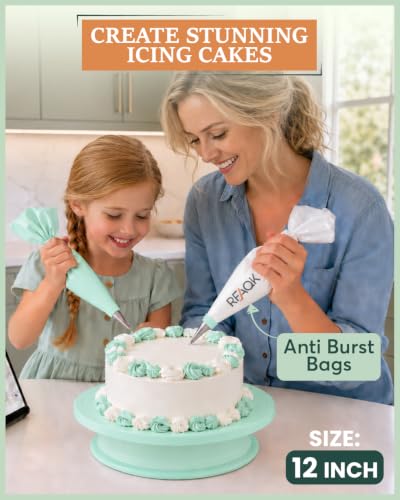 RFAQK 90PCs Cake Decorating Kit with Video Course for Beginners & Pros - color: Green