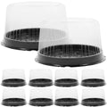 Operitacx 10pcs Clear Food Container Cake Containers Carriers Packaging with Lids 6inch(Style) - color: Transparent
