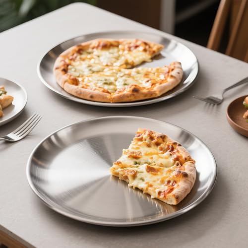 Pizza Pan for Oven, 3PCS Stainless Steel Pizza Pans(13.5 & 12 & 10 Inch) - size: 3-piece sets in 3 sizes